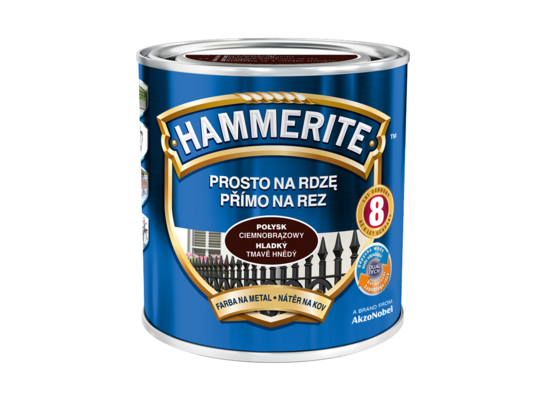 Farba Prosto Na Rdzę Ciemnobrązowy Połysk 0,7 l Hammerite