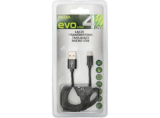 Łącze transmisyjno-zasilające z oplotem Micro USB 4CAR