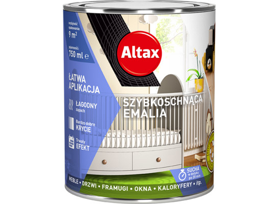 Emalia szybkoschnąca 750 ml biały półmat Altax