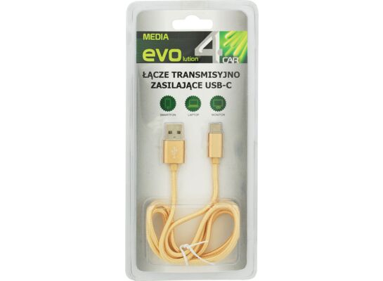 Łącze transmisyjno-zasilające USB-C pomarańczowe 4CAR