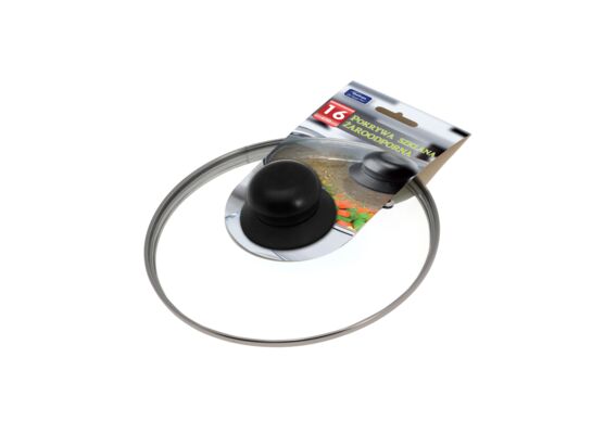 Pokrywa żaroodporna 16 cm transparentny