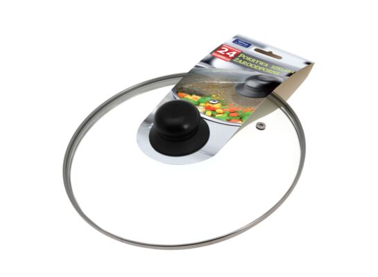 Pokrywa żaroodporna 24 cm transparentny