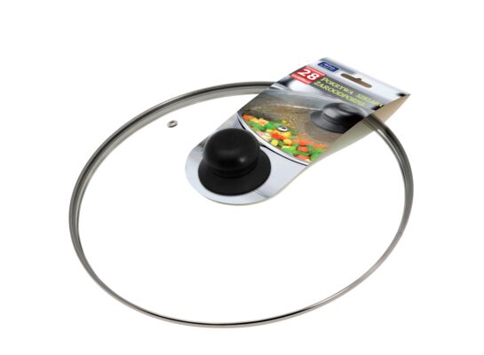 Pokrywa żaroodporna 28 cm transparentny