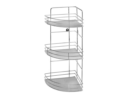 Półka narożna 3 poziomy srebrny