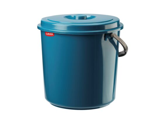 Wiadro 16 l z pokrywą niebieski