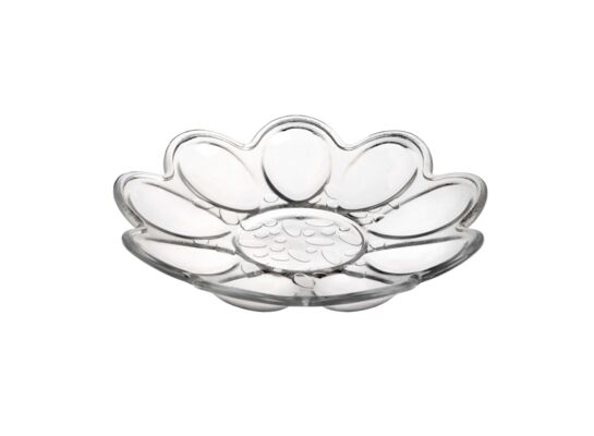 Talerz na jajka szklany 21,5 cm transparentny