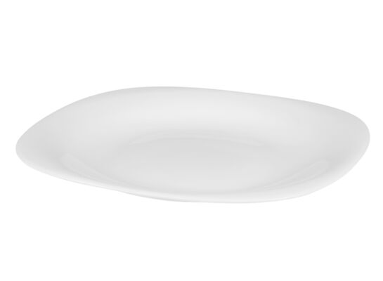 Talerz QUADRO deserowy 21,5 cm biały