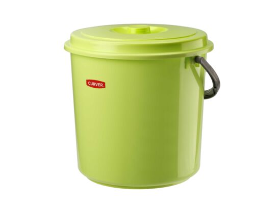 Wiadro 16 l z pokrywą zielony