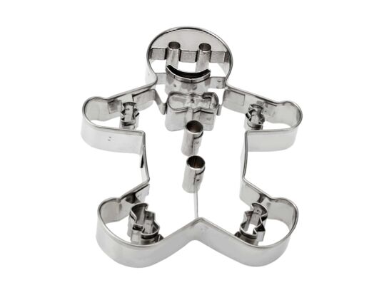 Wykrawaczka metalowa duża piernikowy ludzik srebrny