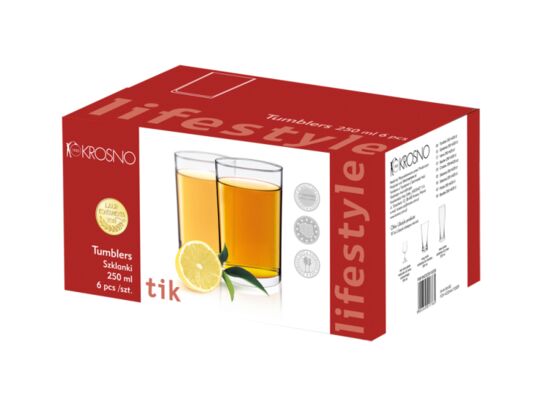 Szklanka 250 ml 6 sztuk