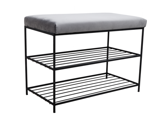 Stojak na buty z siedziskiem 68 x 50 x 35 cm