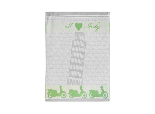 Ściereczka kuchenna I Love Italy 70 x 50 Zielony Bawełna TEXPOL