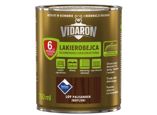 Lakierobejca Ochronno-Dekoracyjna Palisander Indyjski L09 0,75 l VIDARON