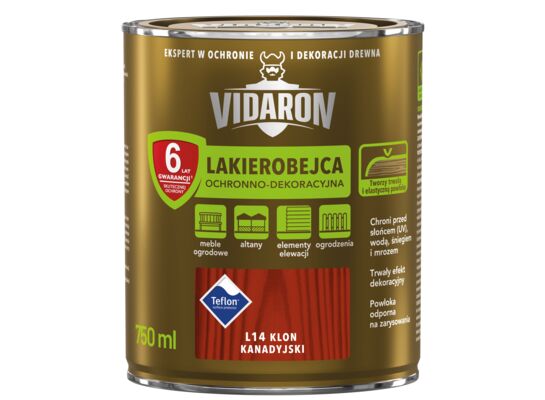 Lakierobejca Ochronno-Dekoracyjna Klon Kanadyjski L14 0,75 l VIDARON