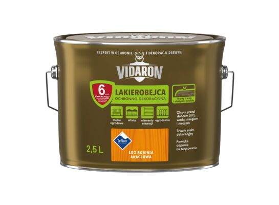 Lakierobejca Ochronno-Dekoracyjna Robinia Akacjowa L03 2,5 l VIDARON
