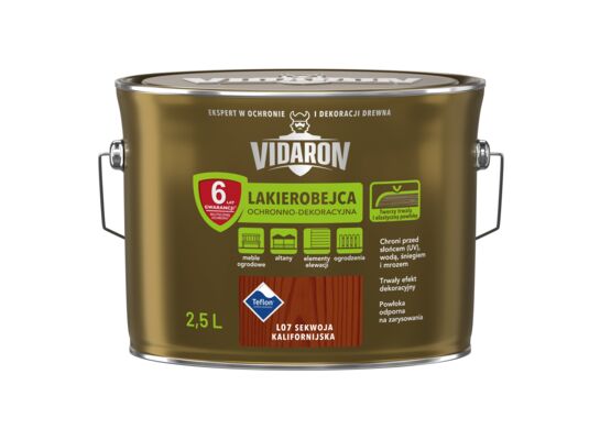 Lakierobejca Ochronno-Dekoracyjna Sekwoja Kalifornijska L07 2,5 l VIDARON