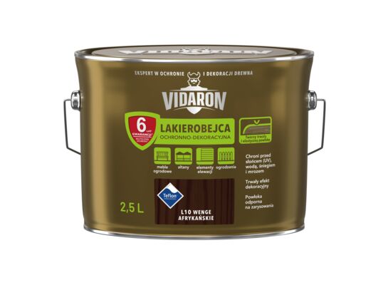Lakierobejca Ochronno-Dekoracyjna Wenge Afrykańskie L10 2,5 l VIDARON