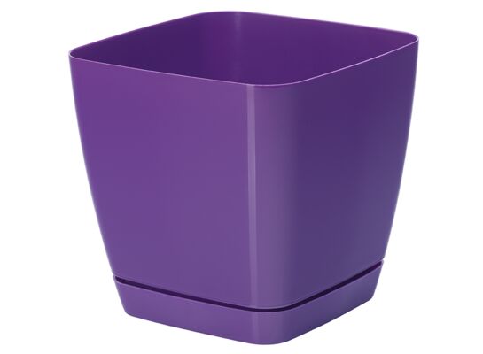 Doniczka TOSCANA 19 cm kwadratowa fioletowy