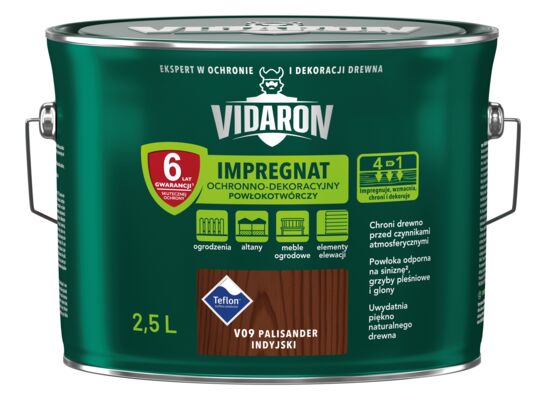 Impregnat Powłokotwórczy Ochronno-Dekoracyjny Palisander Indyjski V09 2,5 l VIDARON