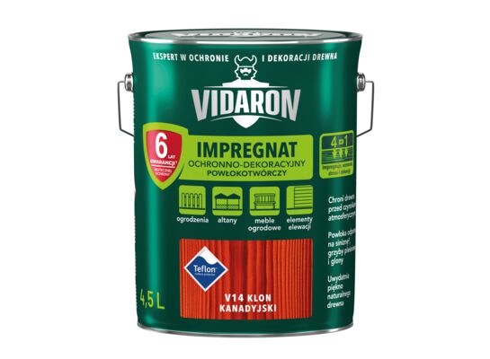 Impregnat Powłokotwórczy Ochronno-Dekoracyjny Klon Kanadyjski V14 4,5 l VIDARON