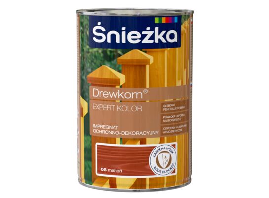 Impregnat Ochronno-Dekoracyjny Drewkorn Expert Mahoń 0,9 l Śnieżka