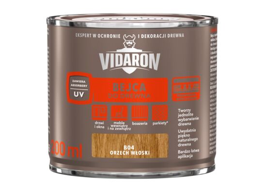 Bejca do drewna Orzech Włoski B04 0,2 l VIDARON