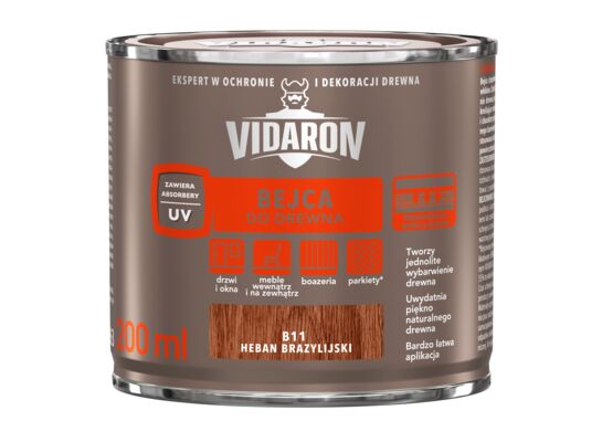 Bejca do drewna Heban Brazylijski B11 0,2 l VIDARON