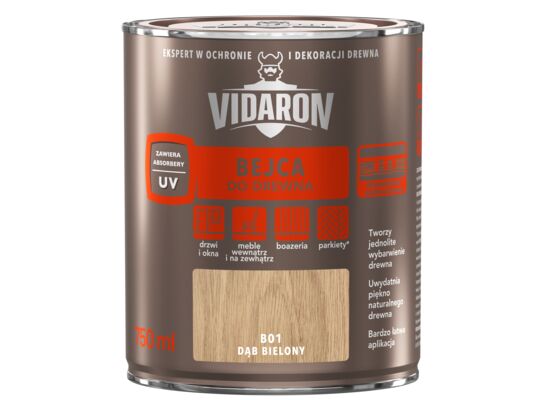 Bejca do drewna Dąb Bielony B01 0,75 l VIDARON