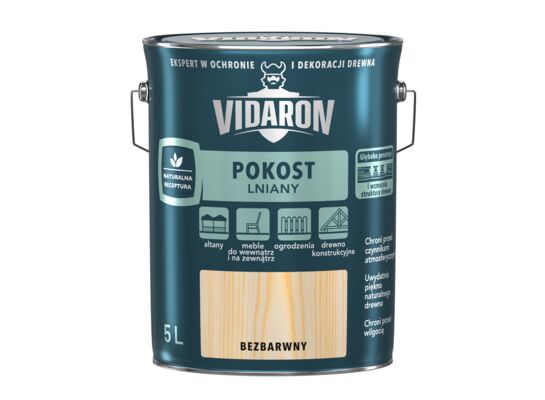 Pokost lniany bezbarwny 5 l VIDARON