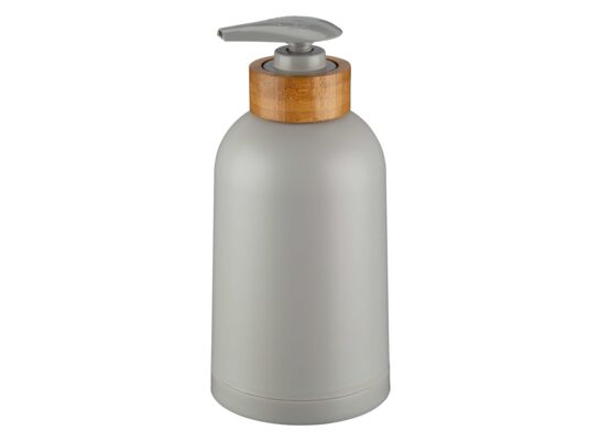 Dozownik na mydło ESPINO szary z bambusem