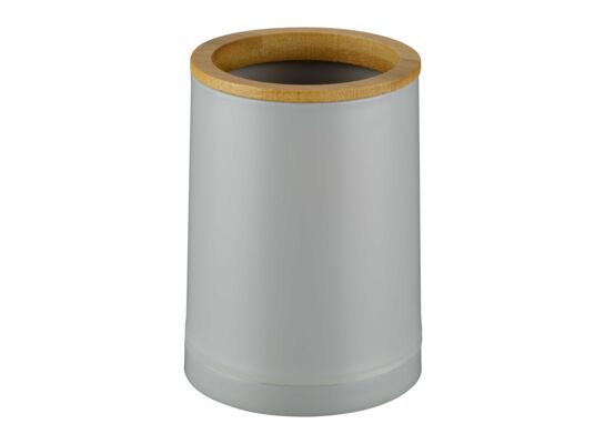 Kubek łazienkowy ESPINO szary z bambusem