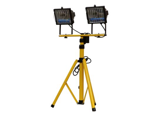 Lampa halogenowa podwójna ze statywem 2x500 W FASTER TOOLS