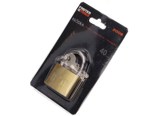 Kłódka mosiężna 40 mm FASTER TOOLS