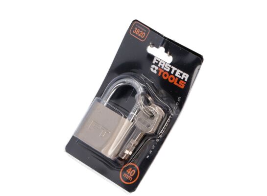 Kłódka wzmocniona 40 mm FASTER TOOLS