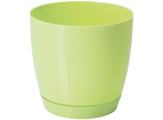 Doniczka TOSCANA 11 cm okrągła pastelowa limonka