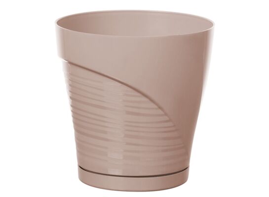 Doniczka Porto z podstawkiem 13 cm jasno szary