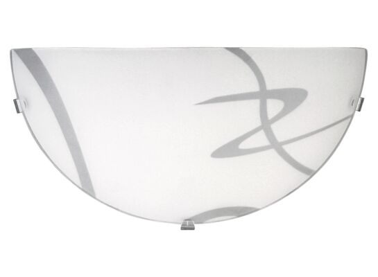 Półplafon Soley E27 1x60 IP20 300 mm transparentny biały