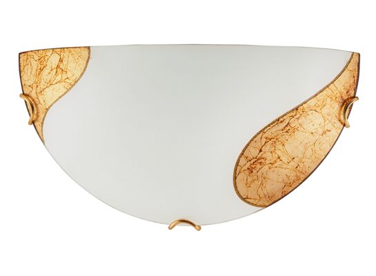 Półplafon Art gold E27 60W biały, złoty