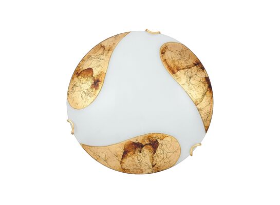 Plafon Art gold E27 60W biały, złoty