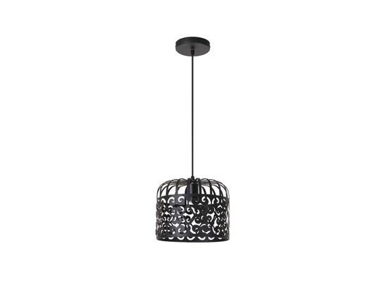Lampa wisząca Alessandra E-27 60W czarna mat