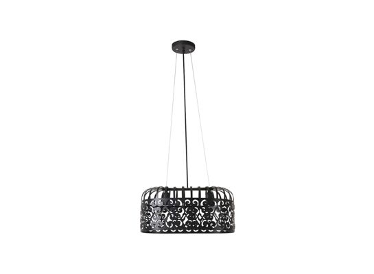 Lampa wisząca Alessandra E-27 2x60W czarna mat