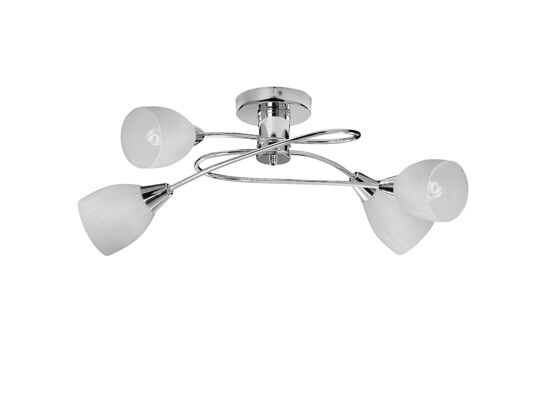 Spot Amy E-14 4x60W biały, chrom satynowy