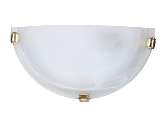 Półplafon Alabastro E27 1x60W biały, złoty