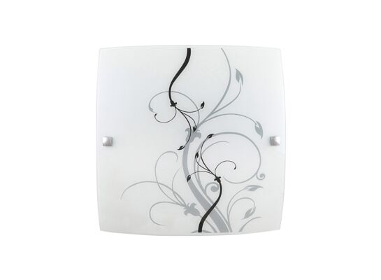 Plafon Elina E27 1x60W 300 mm czarno-biały