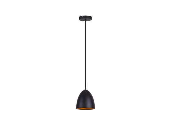 Lampa wisząca Nella E27 60W IP20, czarny,, złoty