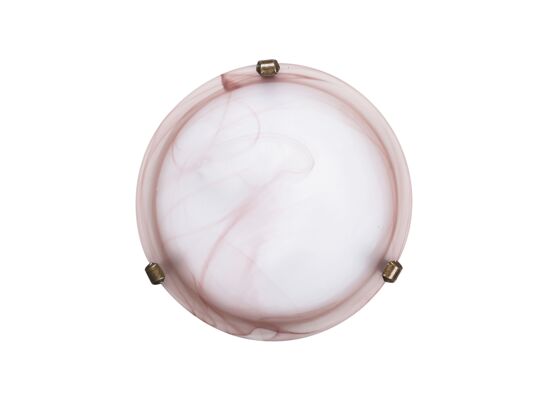 Plafoniera Alabastro D30 E27 1x60W tabaka brąz