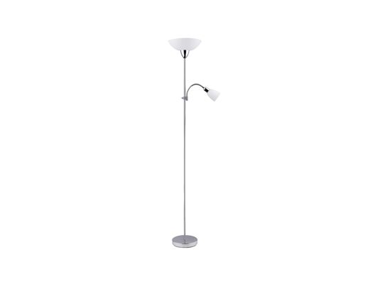 Lampa podłogowa Diana E27 G45 60W+ E14 40W chrom