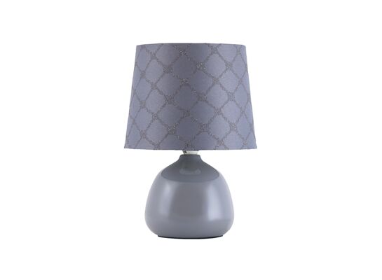 Lampka ceramiczna Ellie E14/40W szary