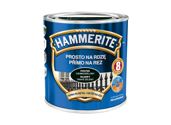 Farba Prosto Na Rdzę Ciemnozielony Połysk 0,7 l Hammerite