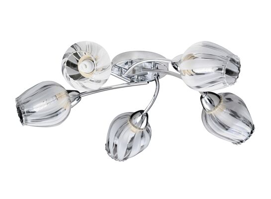 Żyrandol przysufitowy Danila E-27 5x60W chrom